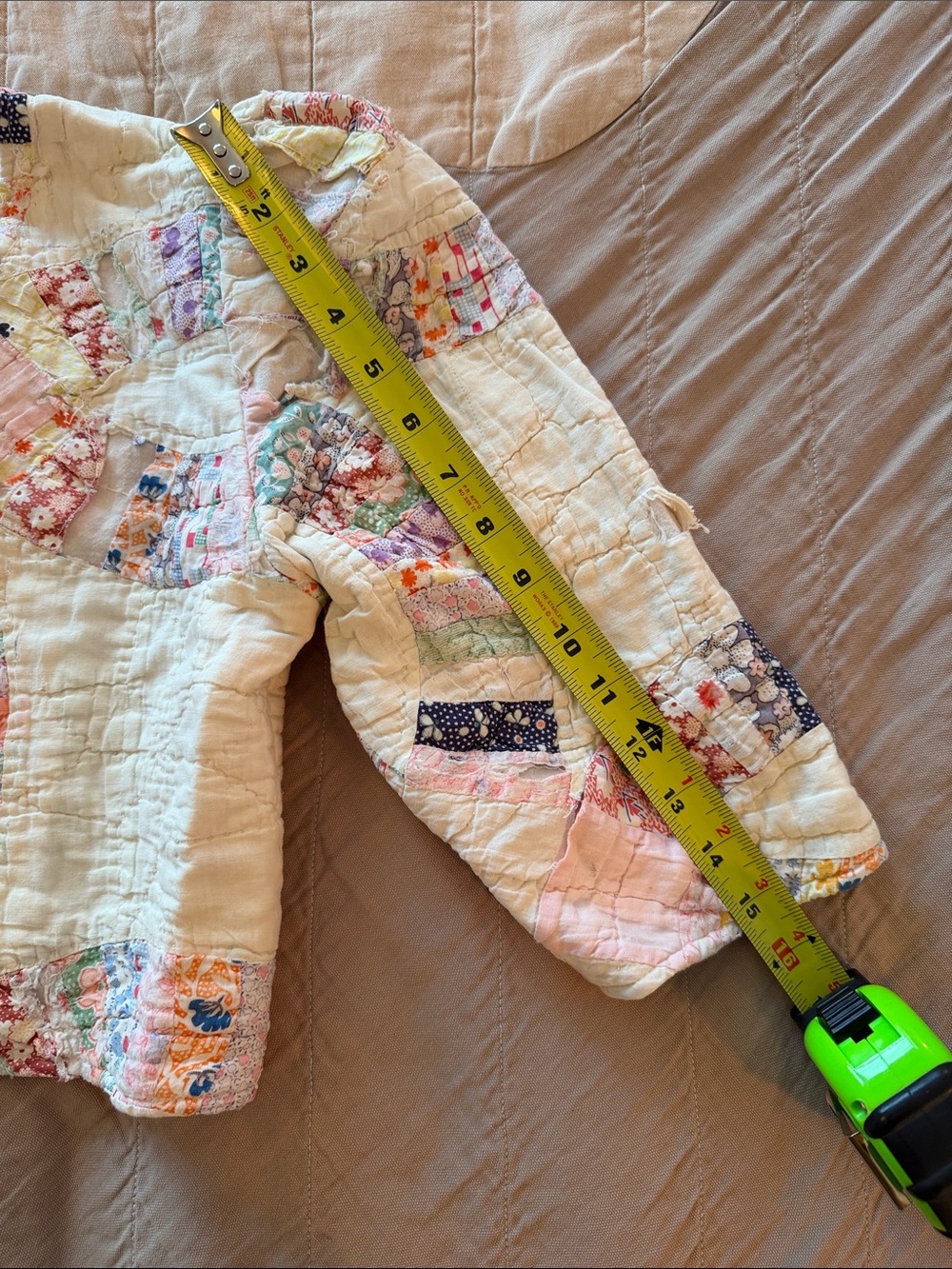 Honeybea Patchwork Quilted Jacket - Cream & Pastel - Picture 9 of 9